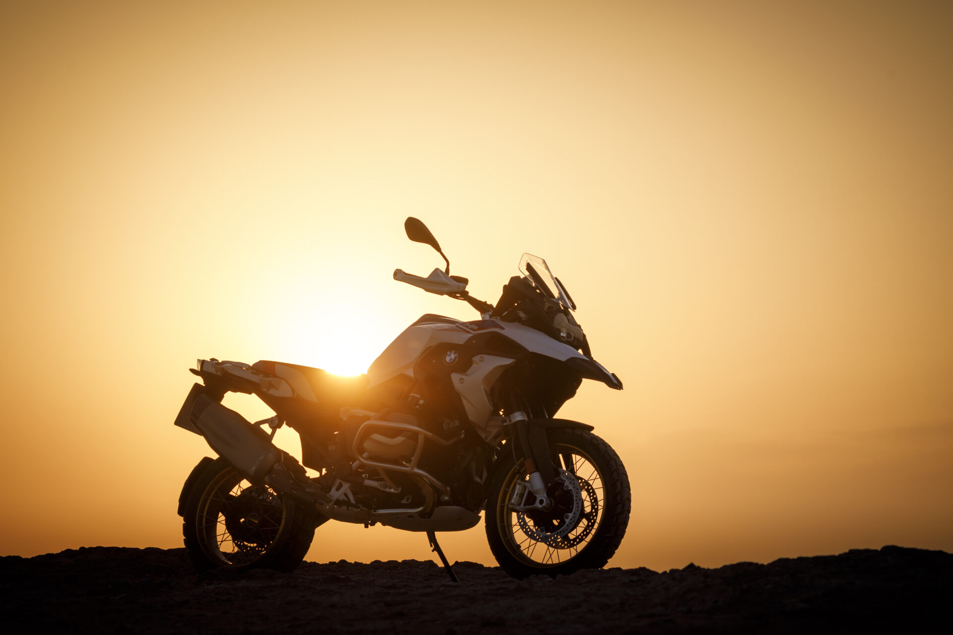 BMW R 1250 GS in sun